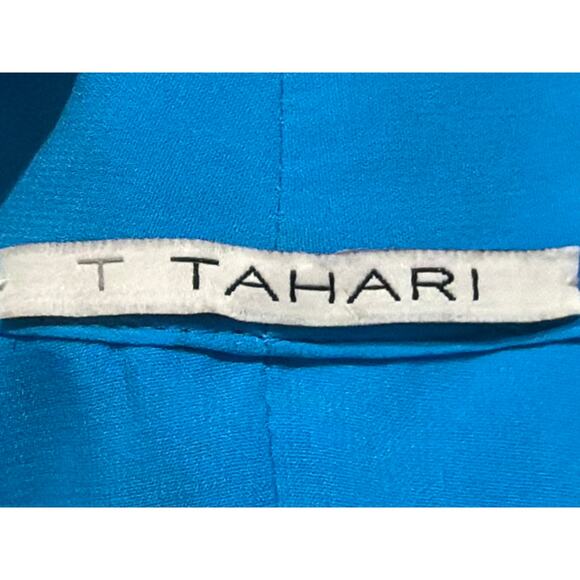 Tahari Tunic Blouse Womens 2XL Teal Blue Flowy Sleeveless Resort Casual Summer - Picture 3 of 5